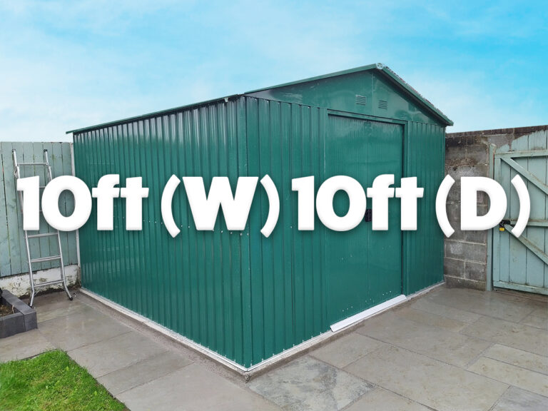 10ft X 10ft Steel Shed - Big And Solid - Sheds Direct Ireland