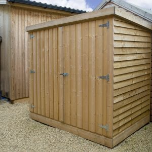 wooden bike shed - it's wheelie good! - sheds direct ireland