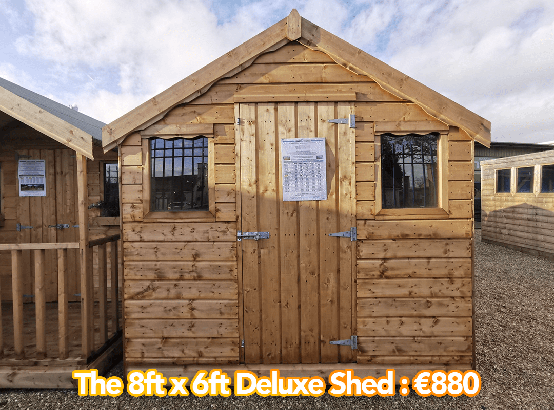 Wooden Shed (Standard Style) - Sheds Direct Ireland