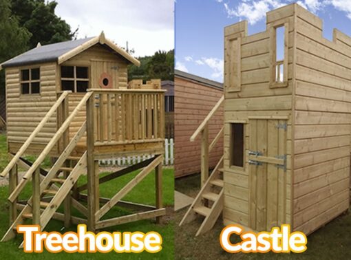 Childrens wooden deals playhouse castle